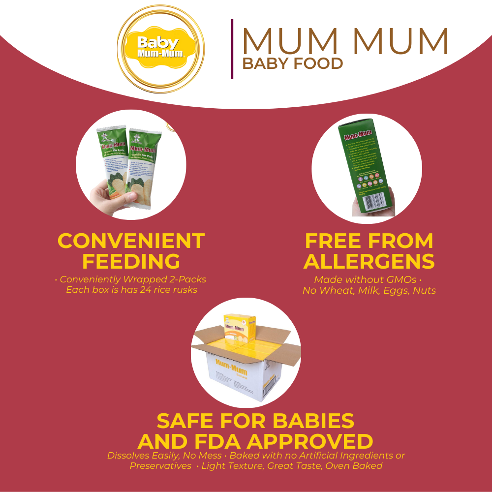 Mum-Mum - All Natural Rice Biscuits for Kids - American Brand - Baby ...