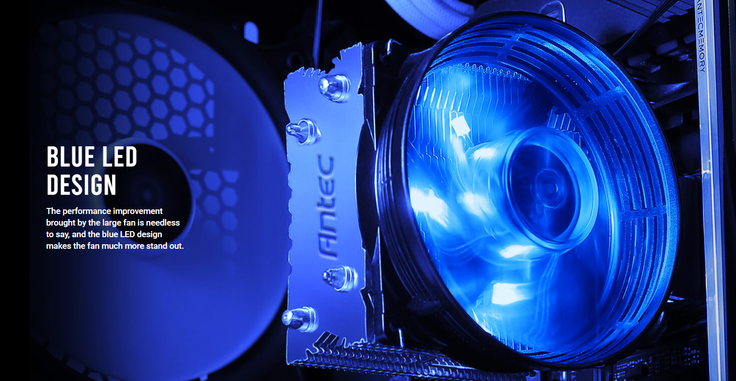 Antec CPU Cooler Fan A30 Pro Led Fan CPU Air Cooler Noise Level Blue ...