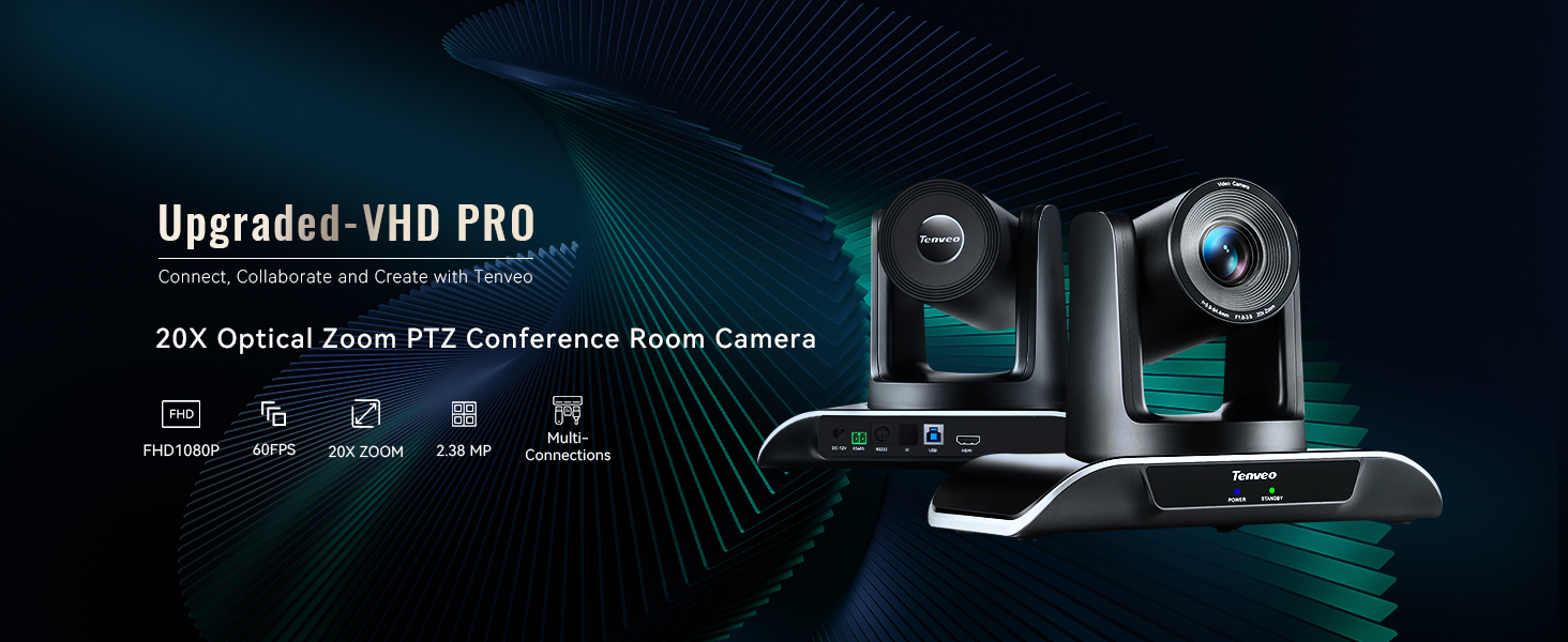 SUFUL Tenveo NV3U Caméra PTZ 3x USB pour vidéoconférence Zoom optique – LBD66