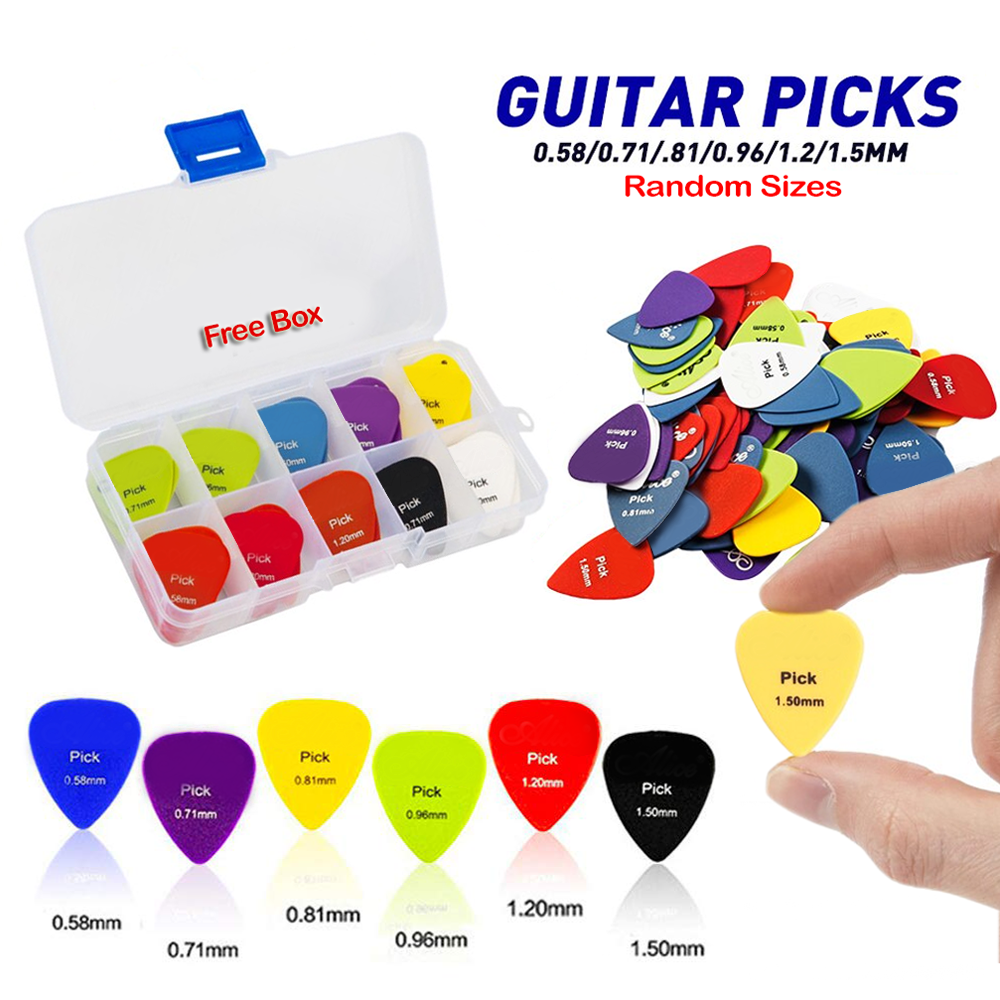 RIXTON Guitar Picks for Acoustic Guitar Folk Electric Bass Acoustic ...