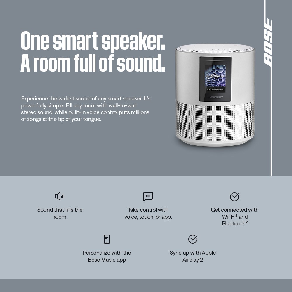 Apple music bose home speaker online 500