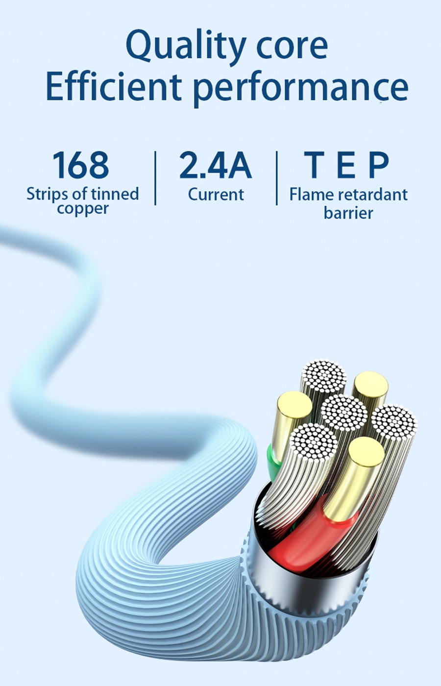 Yoobao YB-4015 2.4A Max Fast Charging Data Soft Rubber Transfer Cable ...