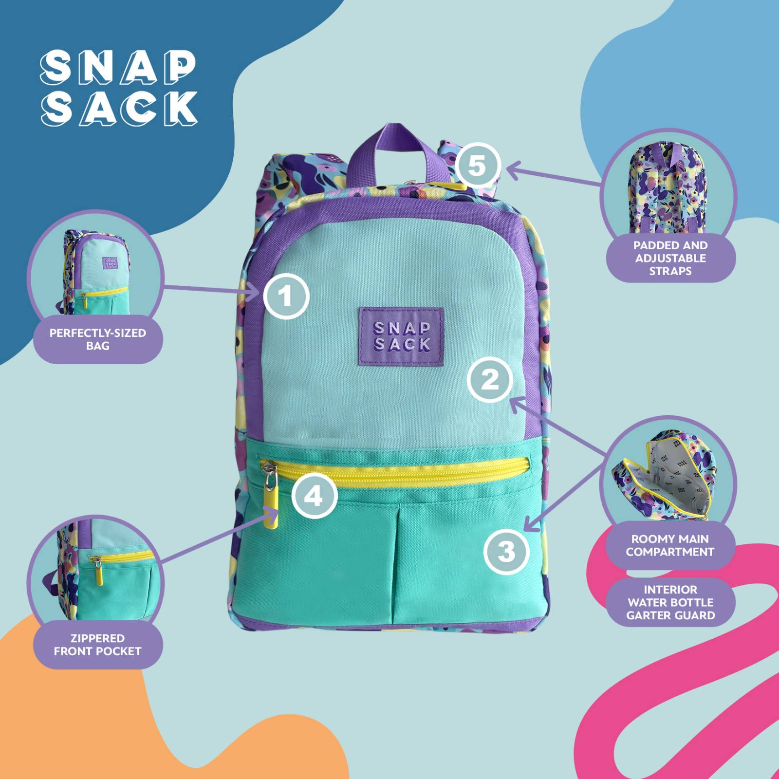 Snapsack Kids Backpack (9 designs) | Shopee Philippines
