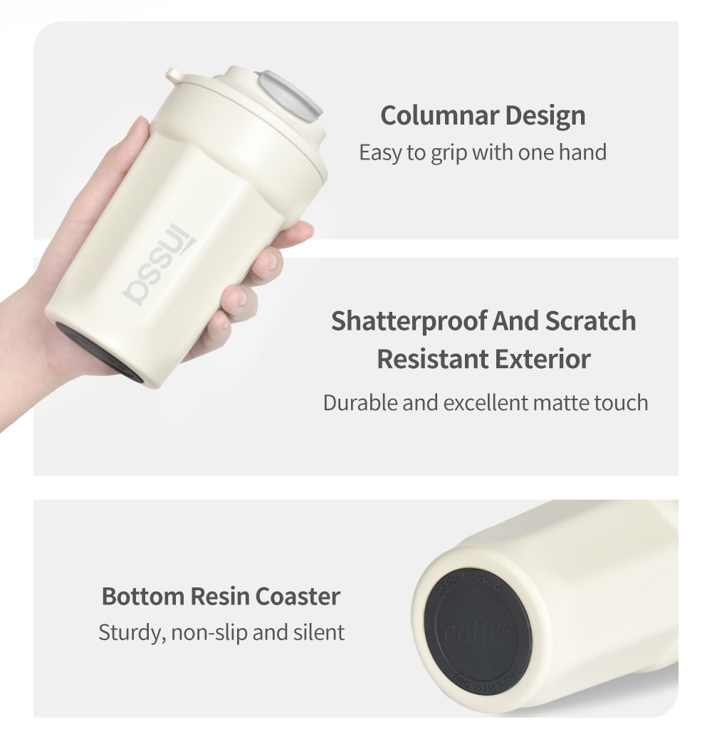 Simplus Coffee Mug Tumbler Mug 316 Stainless Steel BWBH001 | Shopee ...
