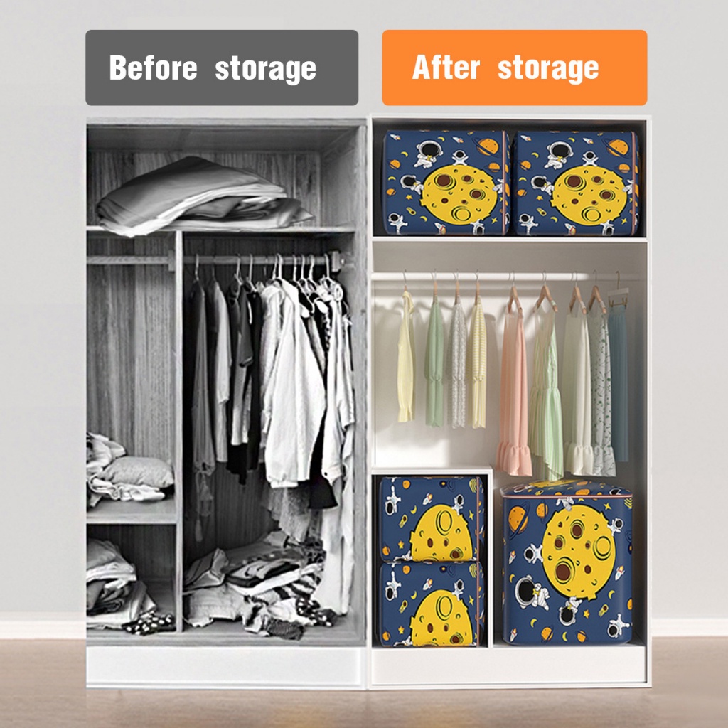 220LDrawer Clothes Organizer Bag Storage Box for Clothes Laundry Basket ...