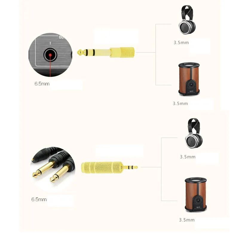Casque de ligne aérienne adaptateur avion casque prise adaptateur double 3.5mm p