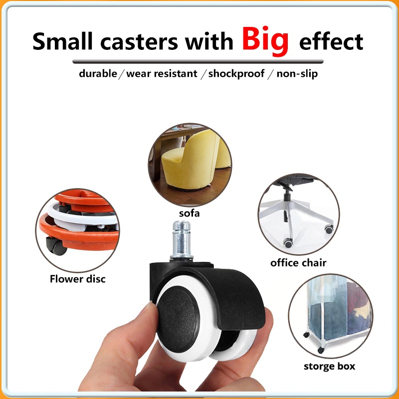 Universal Office Chair Wheel Seat Pulley Gaming Chair Roller Boss ...