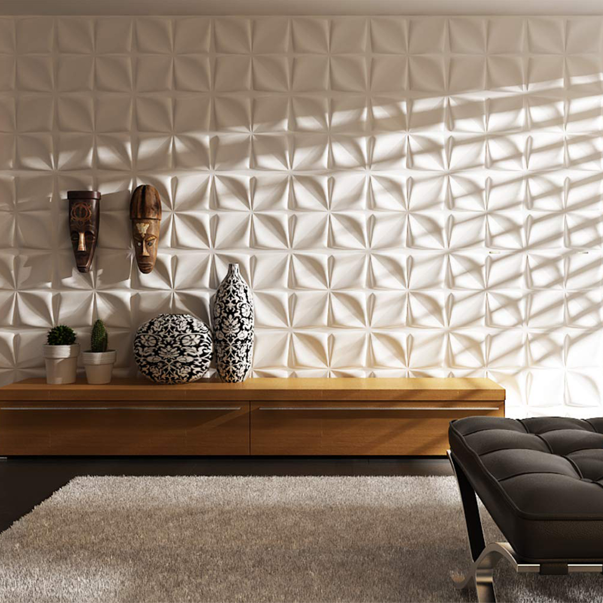 Pvc Wall Panel 3D Design Wall Room Living Room Home Background Decor ...