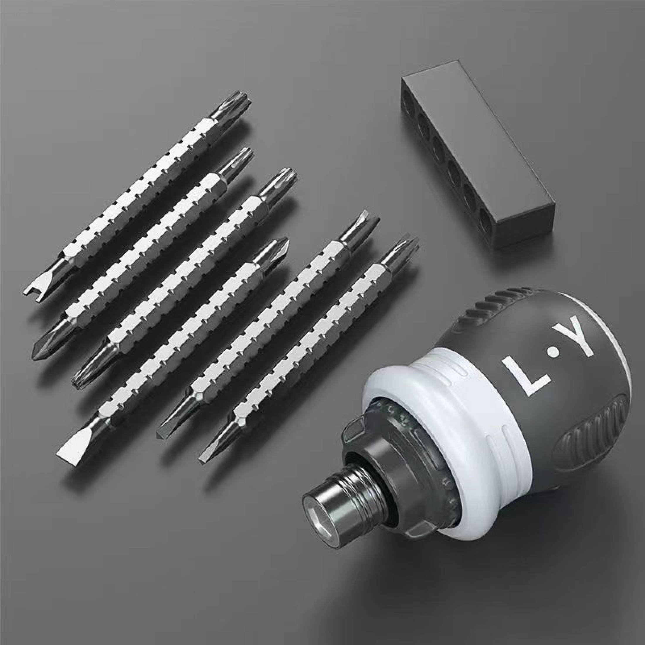 13 in 1 Ratchet Screwdriver Set Mini Hand Tool CRV Cross Groove Drill ...