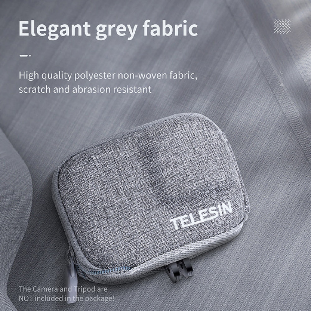 TELESIN Mini Zipper Case GoPro Hero 12 11 10 9 – Shockproof Waterproof ...
