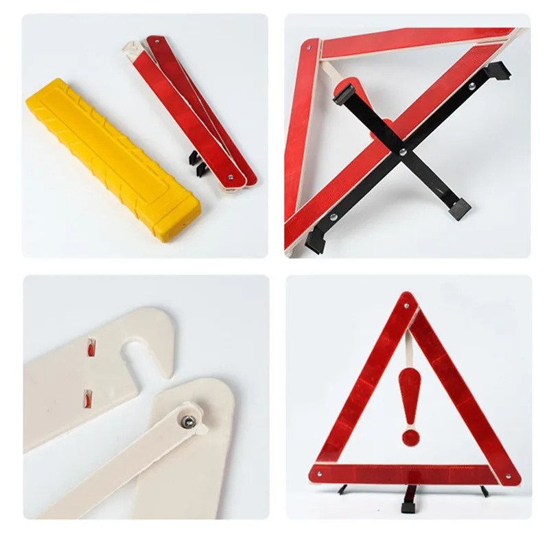 Early Warning Device Triangle Sign Reflective Triangle Car Safety ...