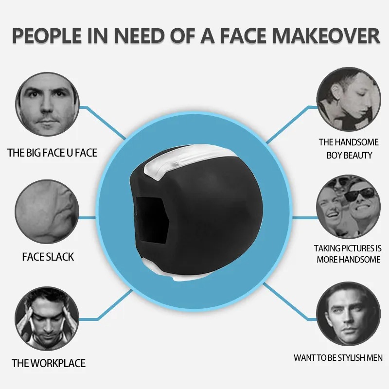 Jaw Trainer Facial Shaping Training Supplies Fitness Ball Neck ...