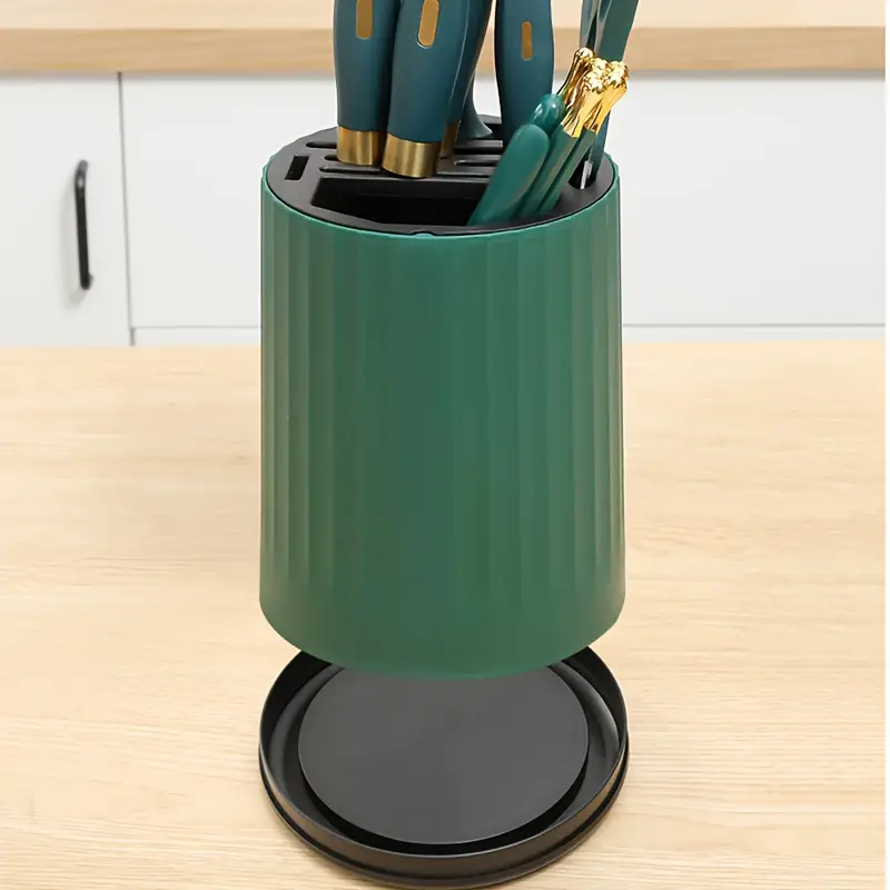 Multifunctional kitchen knife holder 360 degree rotating chopstick cage ...