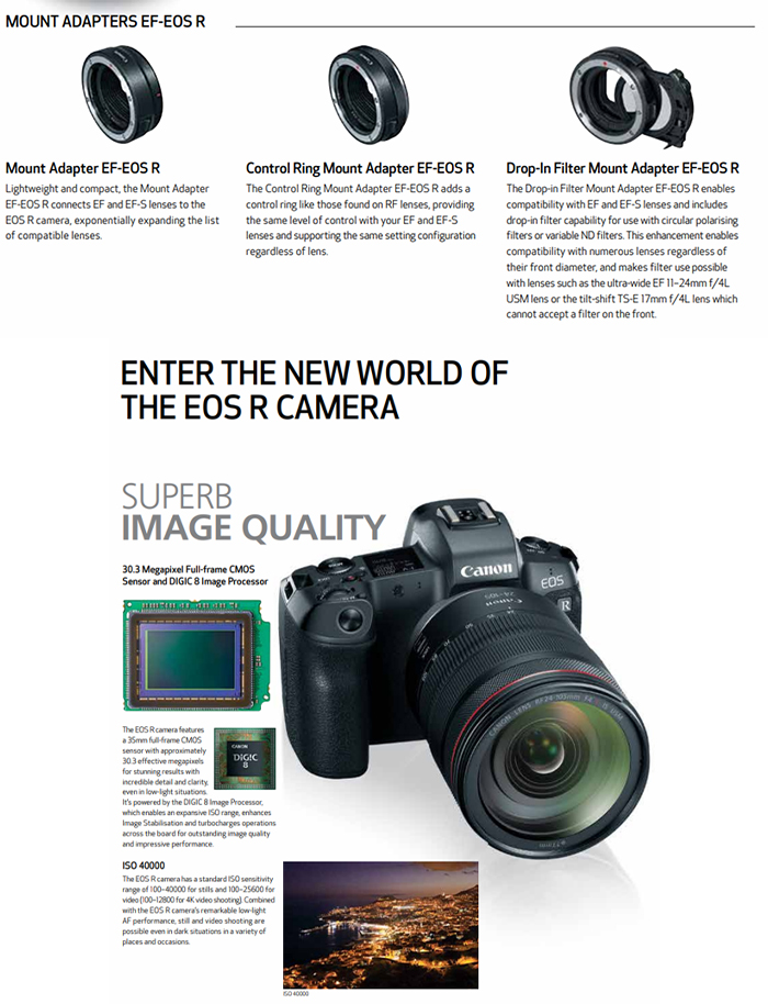 Canon EOS R RF24-105mm Full-Frame ML Camera FREE 128GB SD CARD