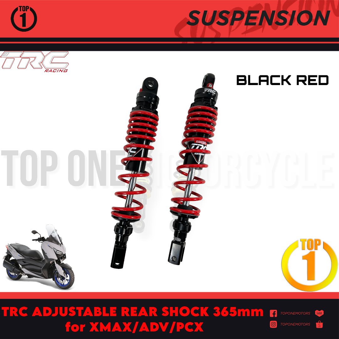 TOP1 PH TRC AI-TECH SERIES ADJUSTABLE REAR SHOCK 365mm for XMAX/ADV/PCX ...