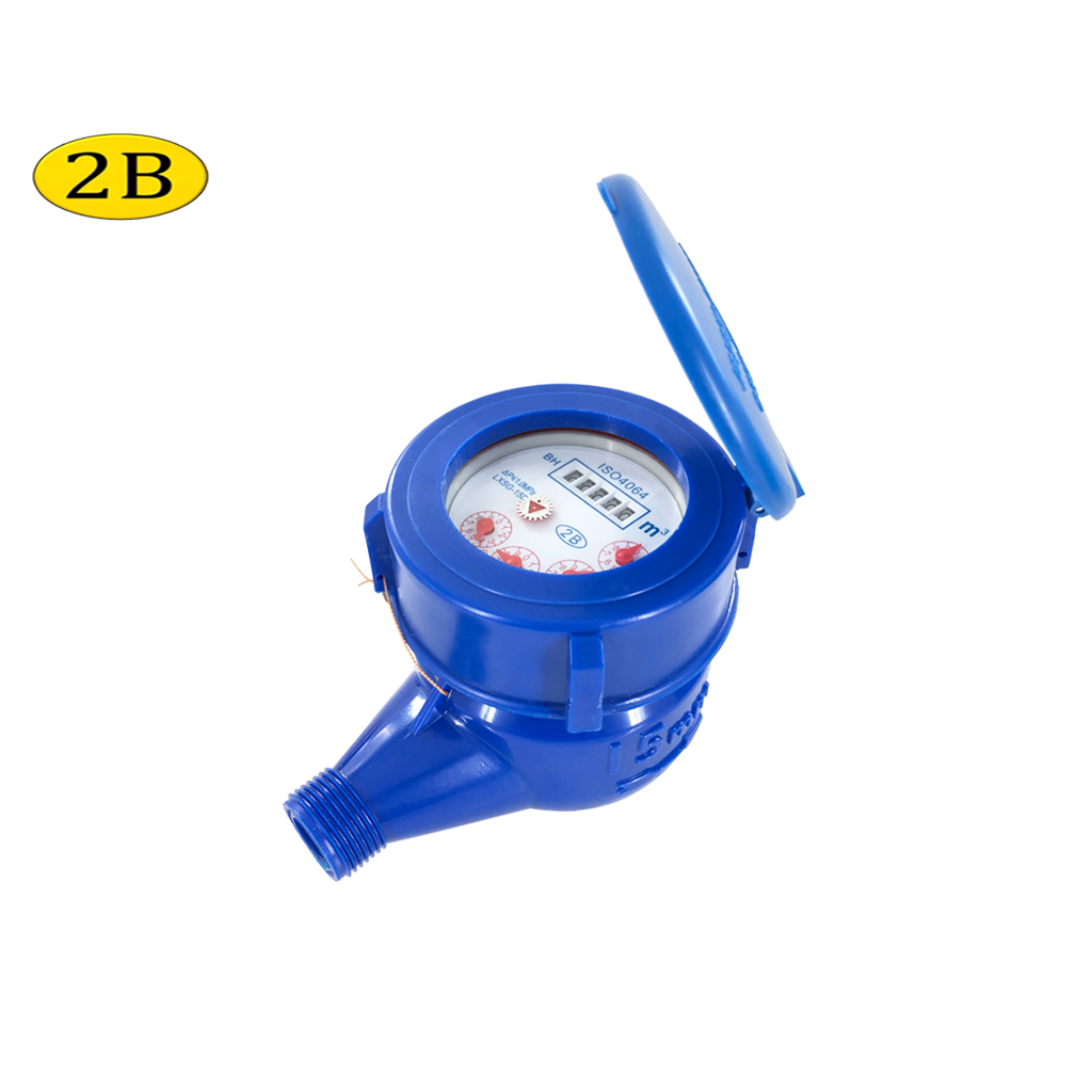 2B PVC Multi Jet Water Meter Household 15mm Sub meter ABS Plastic High ...