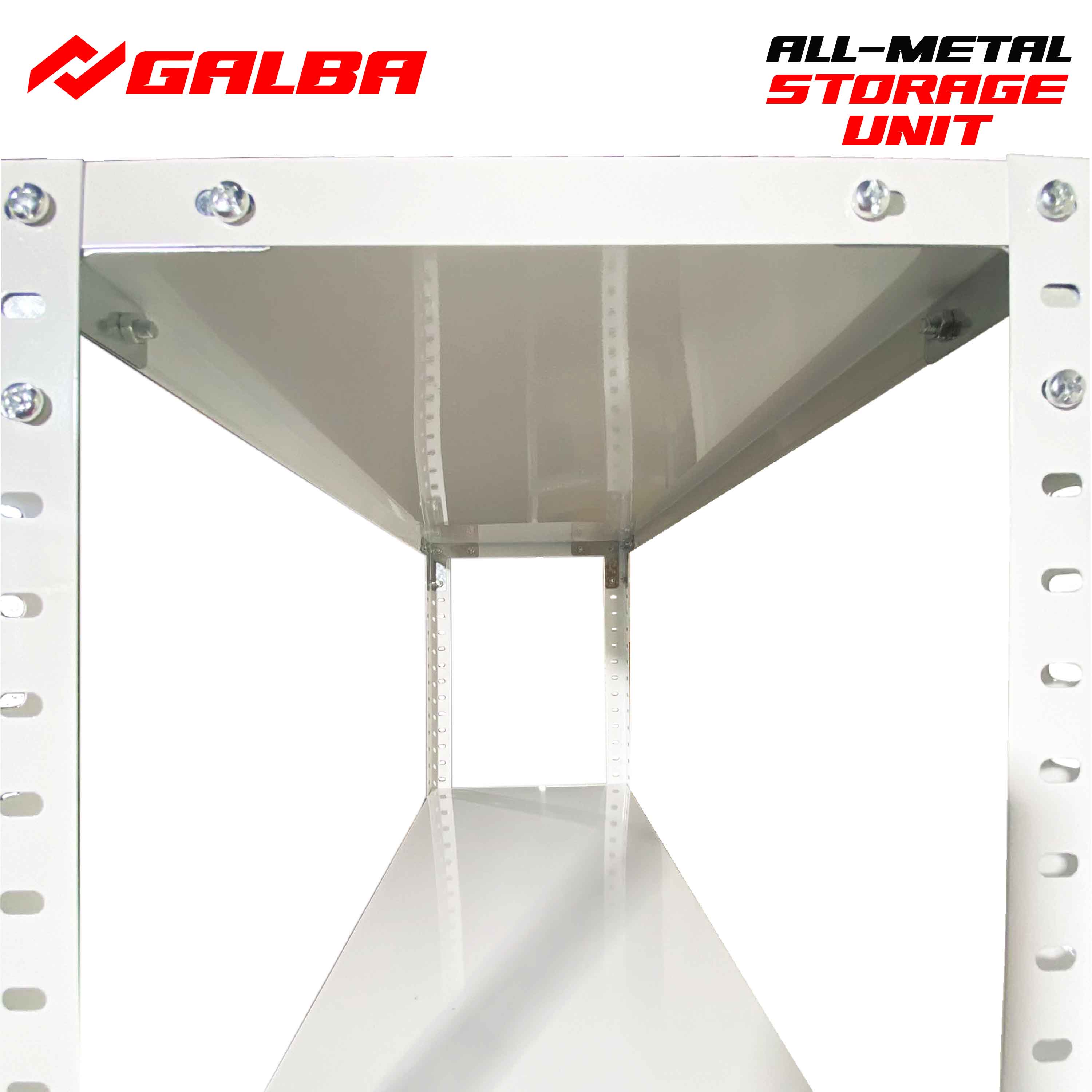GB30 WHITE Metal Shelving Storage Unit Adjustable 3, 4 and 5 Layers ...