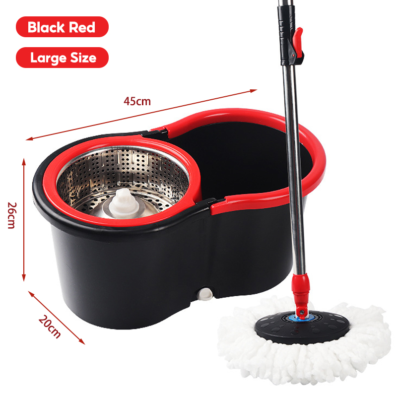 CHIT 360° Rotating Floor Mop Set With Tornado Bucket Spin Mop With ...