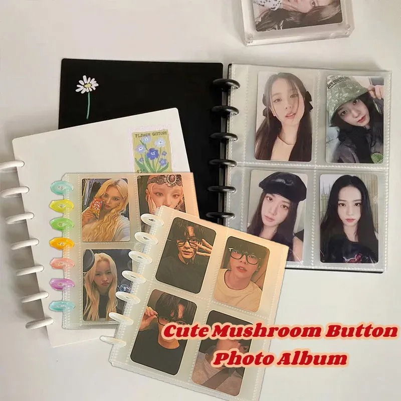 Transparent Binder Inner Album Photocard Storage Album Postcard Sleeve ...