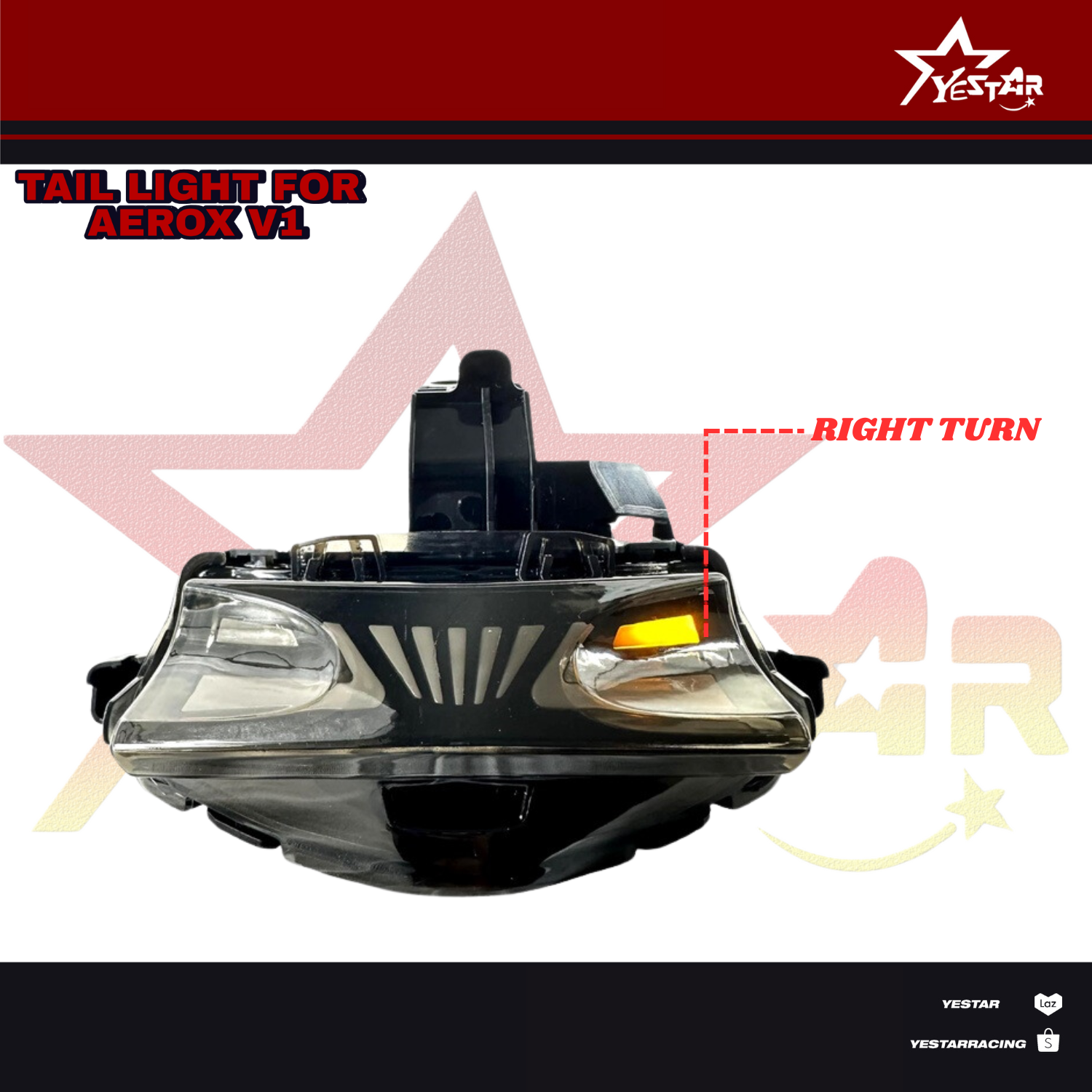 yestarracing Tail Light for Aerox V1 155 Motorcycle Accesories #55152 ...