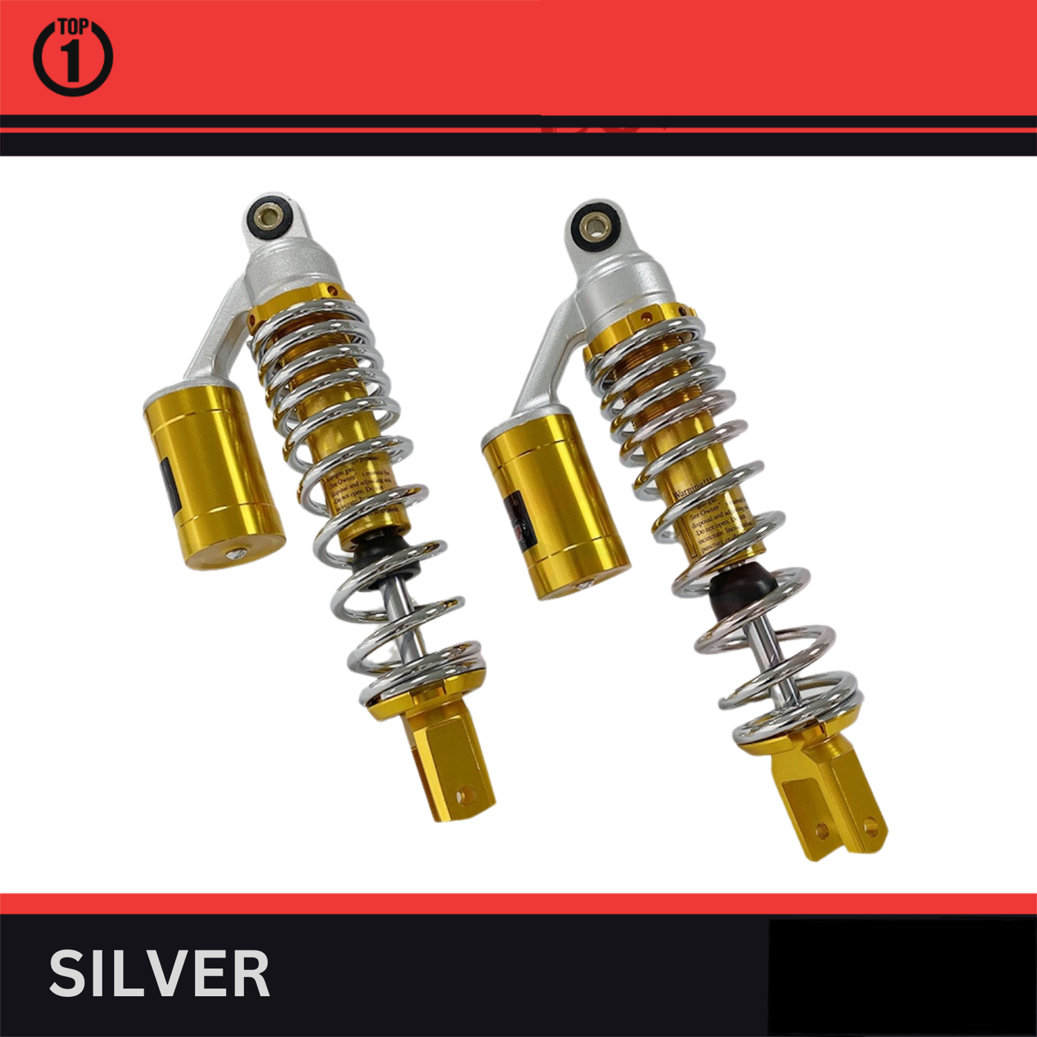 Top1 Motors Rear Dual Shock Absorber with Gas Tank 295mm Nmax Aerox PCX ...
