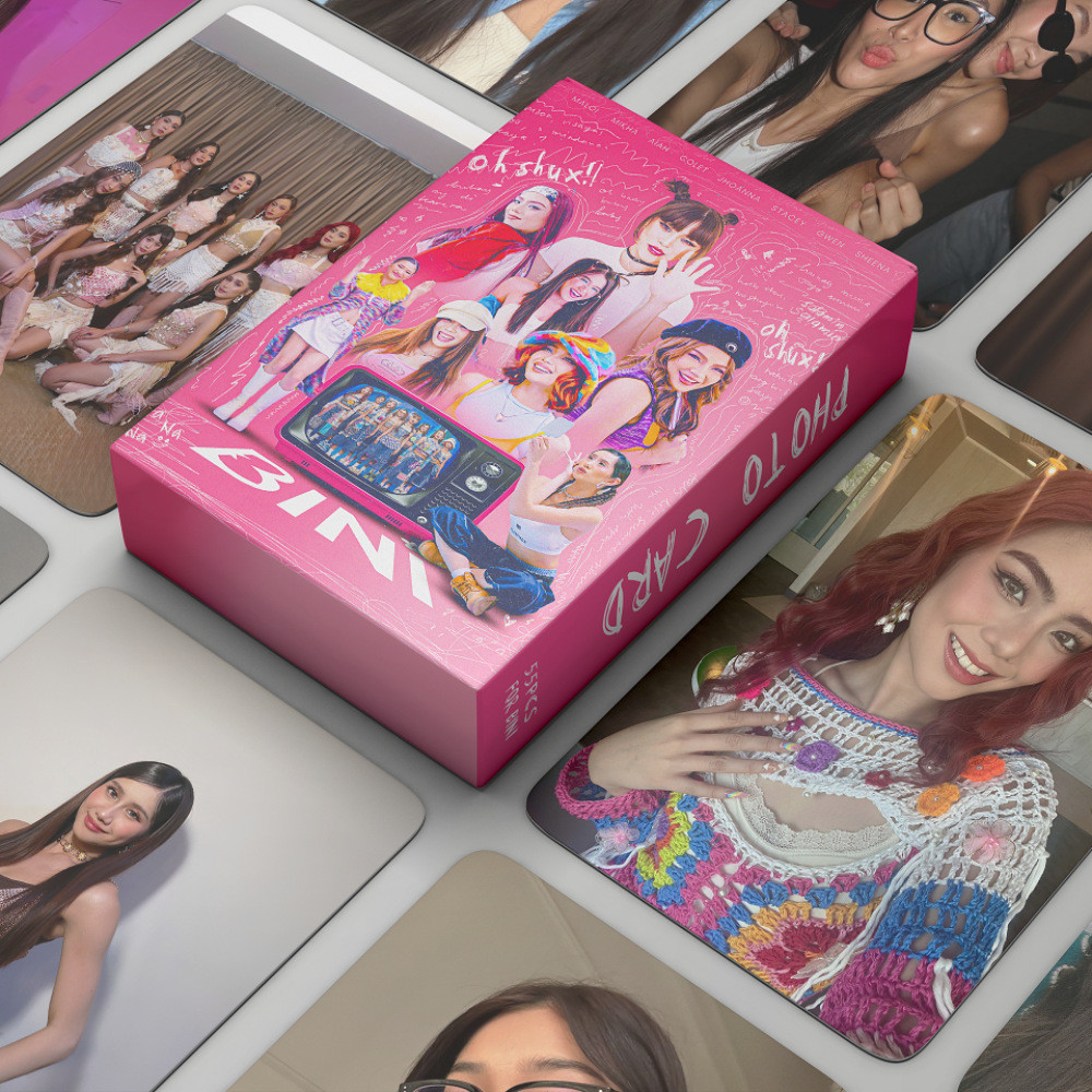 Jollibini Bini Photocards 55/92Pcs/Box Lomo Card Bini Holographic Card ...