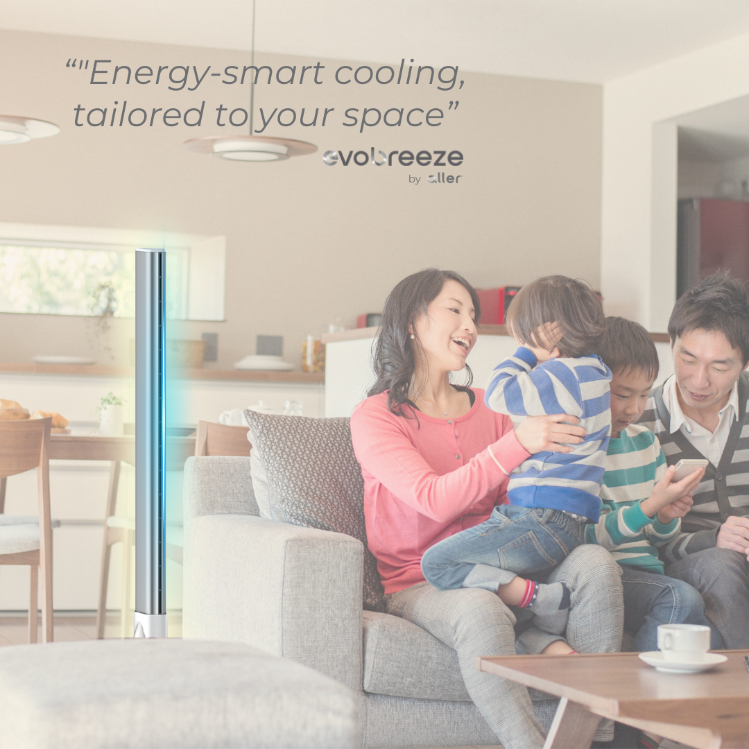 Aller Evobreeze Zen Plasma Air Purifier Bladeless Tower Fan | Shopee ...