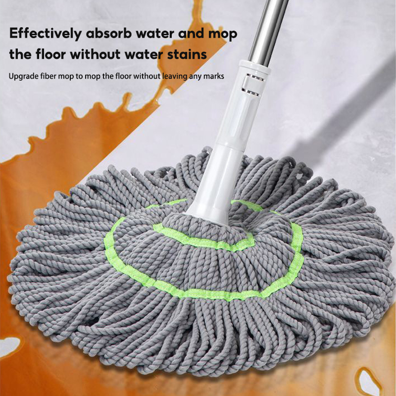CHIT 360° Rotating Spin Mop Hand-Free Wash Floor Mop Absorbs Water And ...