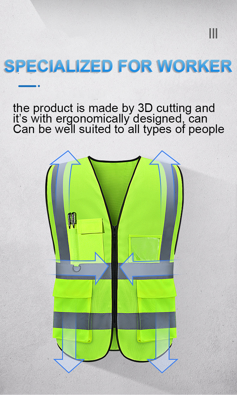 Reflective Safety Vest for motorcycle High Visibility traffic Night ...
