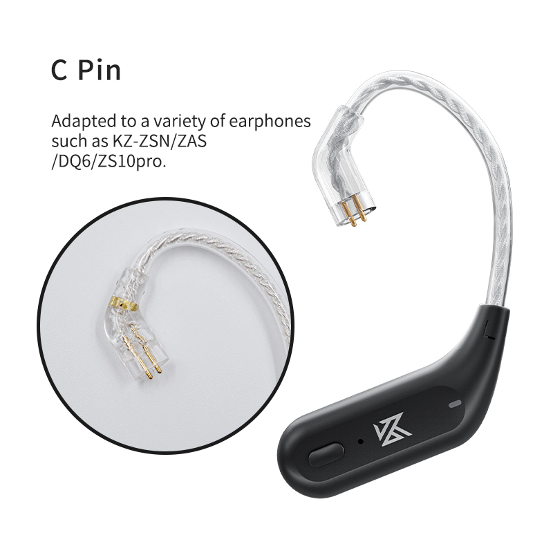 KZ Castor In-Ear Dual Dynamic 2DD 10mm+8mm with KZ AZ09 C Pin Bluetooth ...