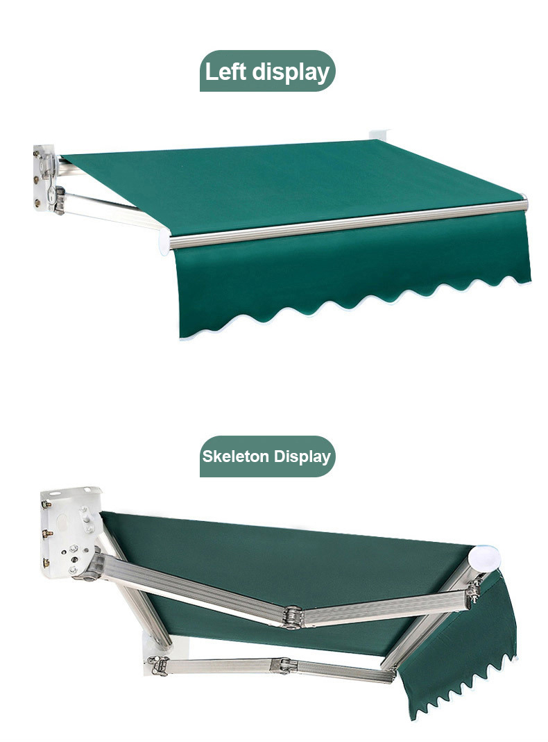 Awning, retraction folding hand retractable, sun protection against ...