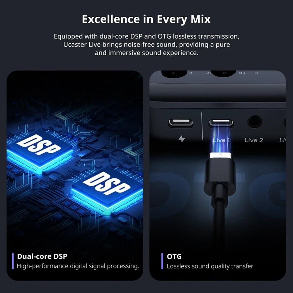 Ulanzi AX01 All-in-One Audio Mixer with Individual Controls, 12 DIY ...