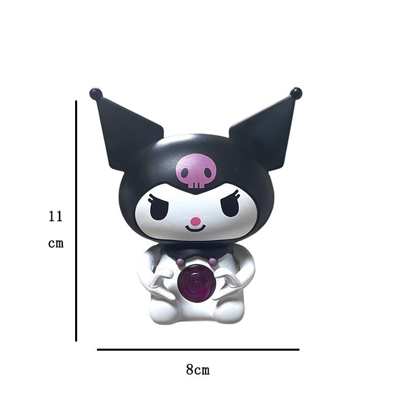 Timi Talking Kuromi Toy Glowing Heart Sanrio Confession Toy Can Say I ...