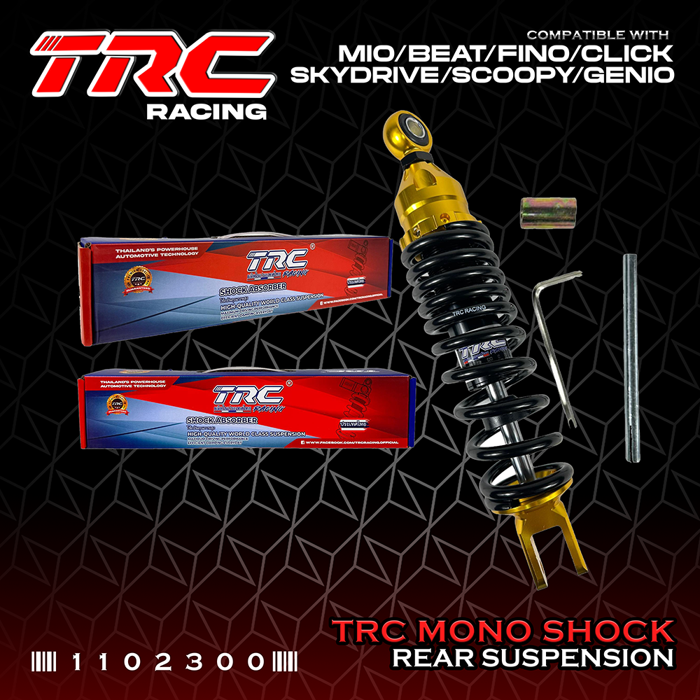 TRC Racing 300mm Rear Mono Shock Suspension for All Scooters, Mio Beat ...