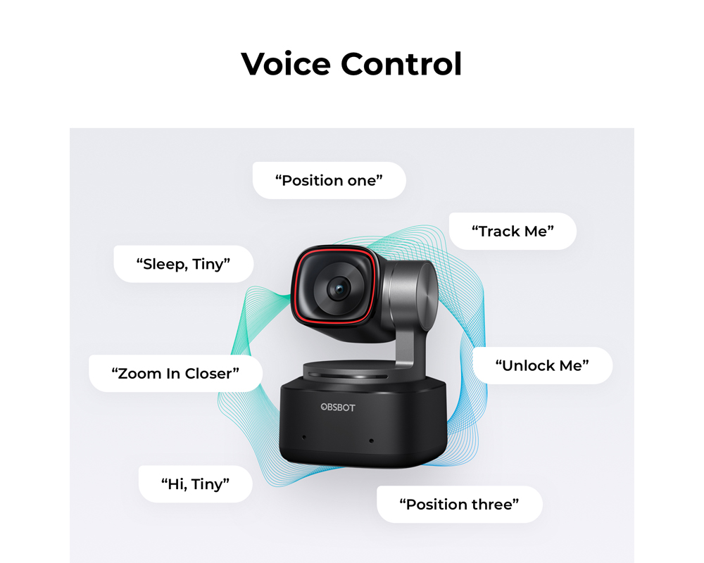 Obsbot Tiny 2 4K AI-Powered PTZ Webcam with USB Type C - Support ...