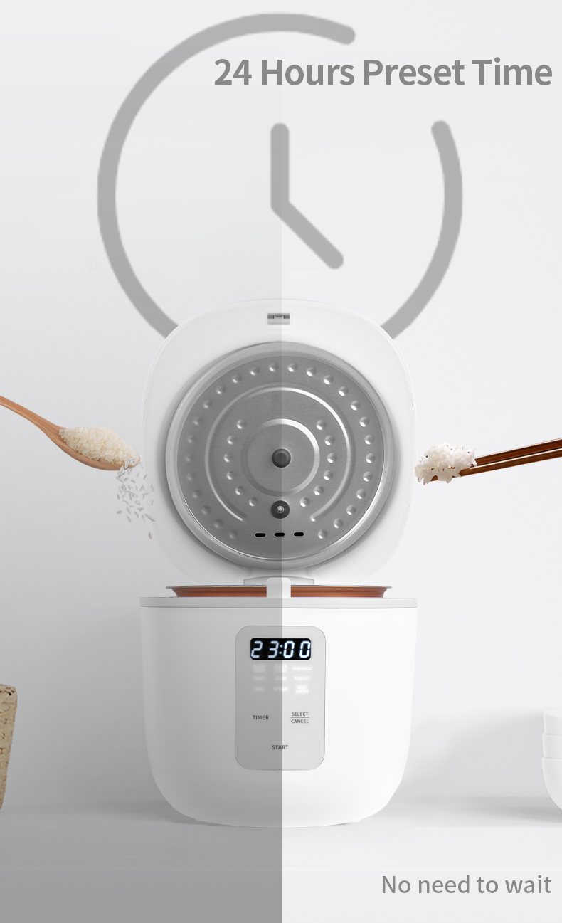 Simplus Rice Cooker 2L Capacity Non Stick With 9 Cooking Programs LED ...