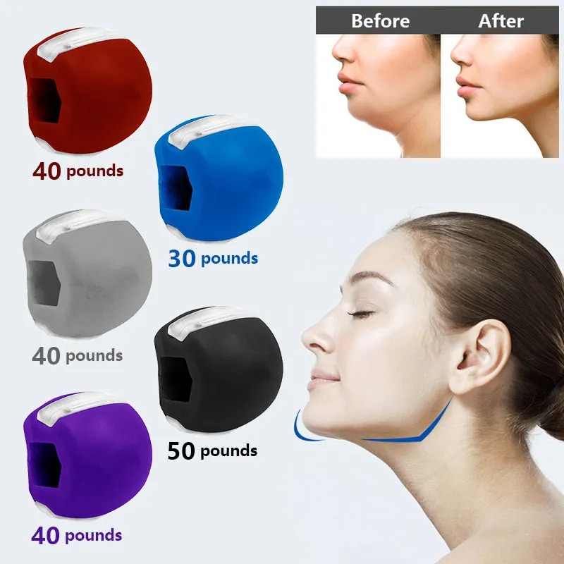 Jaw Trainer Facial Shaping Training Supplies Fitness Ball Neck ...