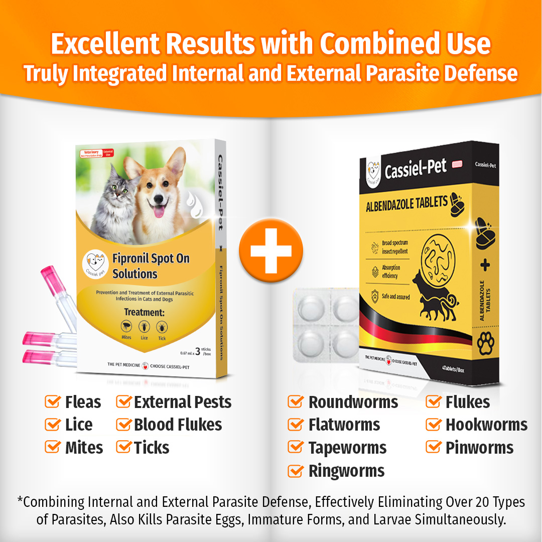 Picture of Cassiel Pet Fipronil Dewormer Anti Tick And Flea Spot Treatment Anti ...