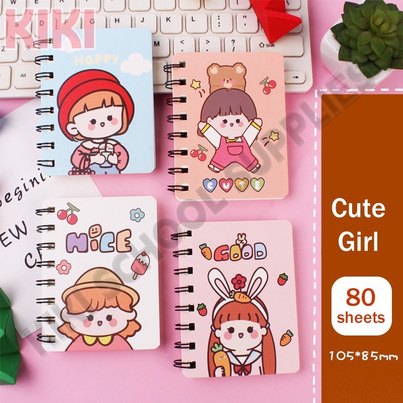 KK 1PC A7 Cartoon Student Mini Portable Cute Pocket Coil Notebook ...