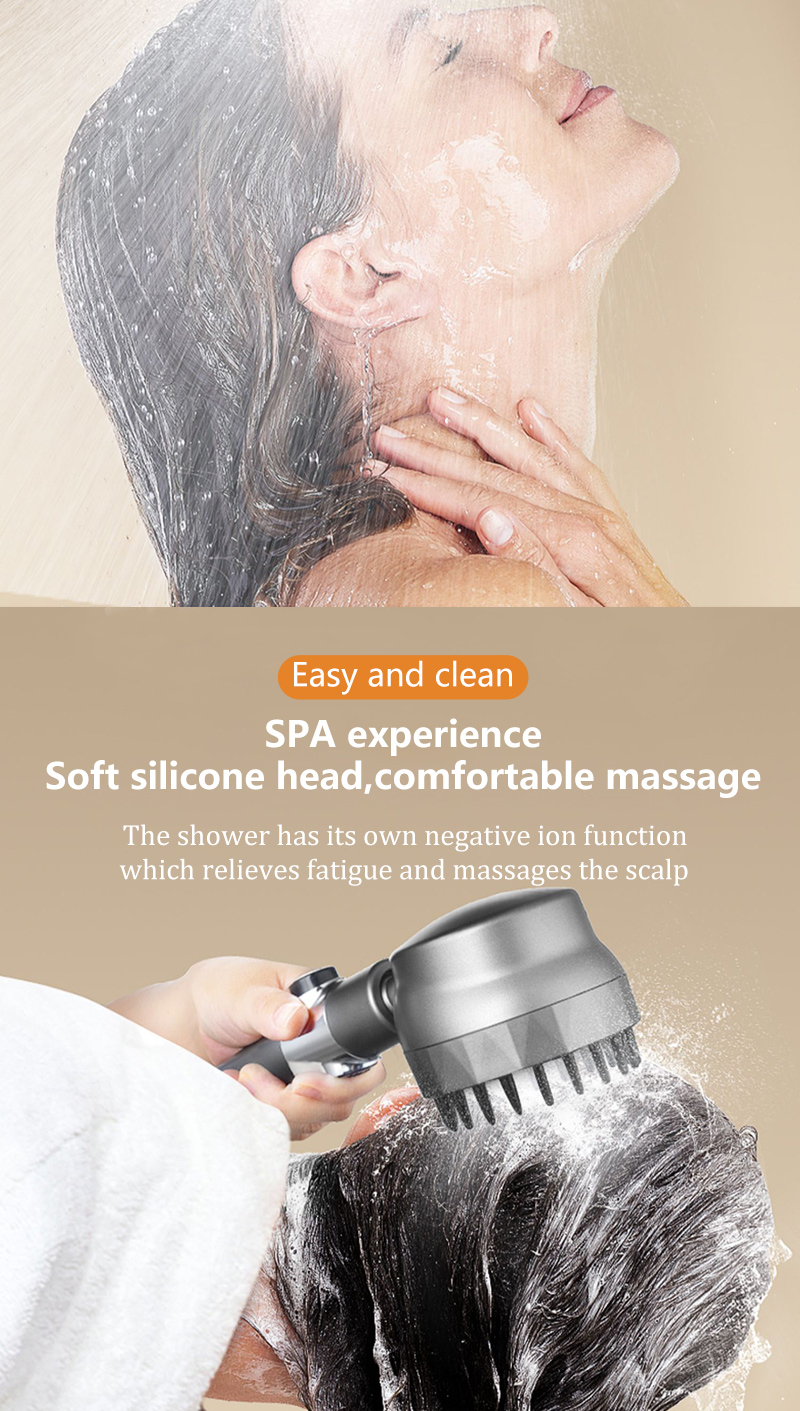MANUYAMA Shower Head With Hose Set High Pressure Bathroom Shower 3 ...
