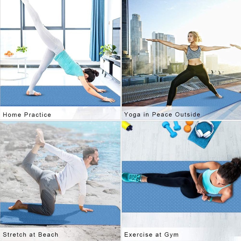brian shop Yoga Mat Exercise Pad Thick Non-Slip （173cm ️62cm） | Shopee ...