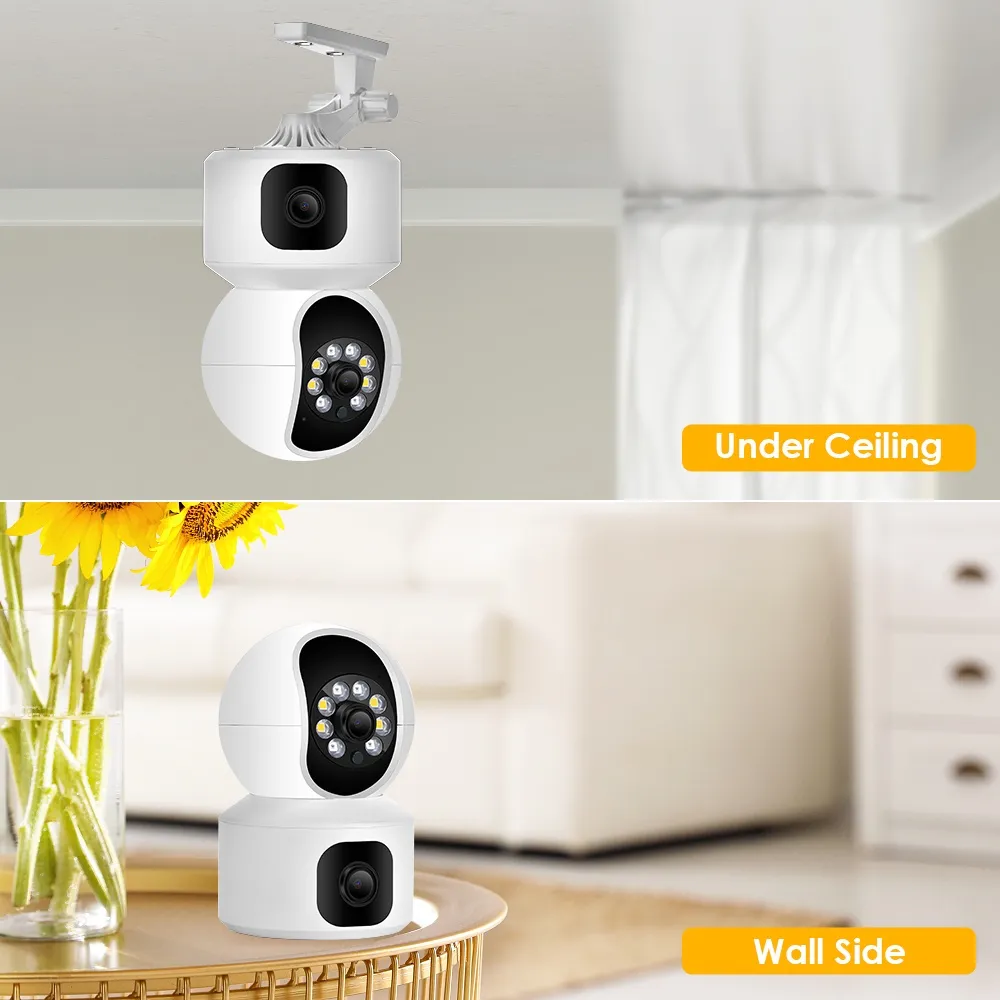 ICSEE XM R11 CCTV Camera 1080P HD Wifi Dual Lens Connect To Cellphon ...