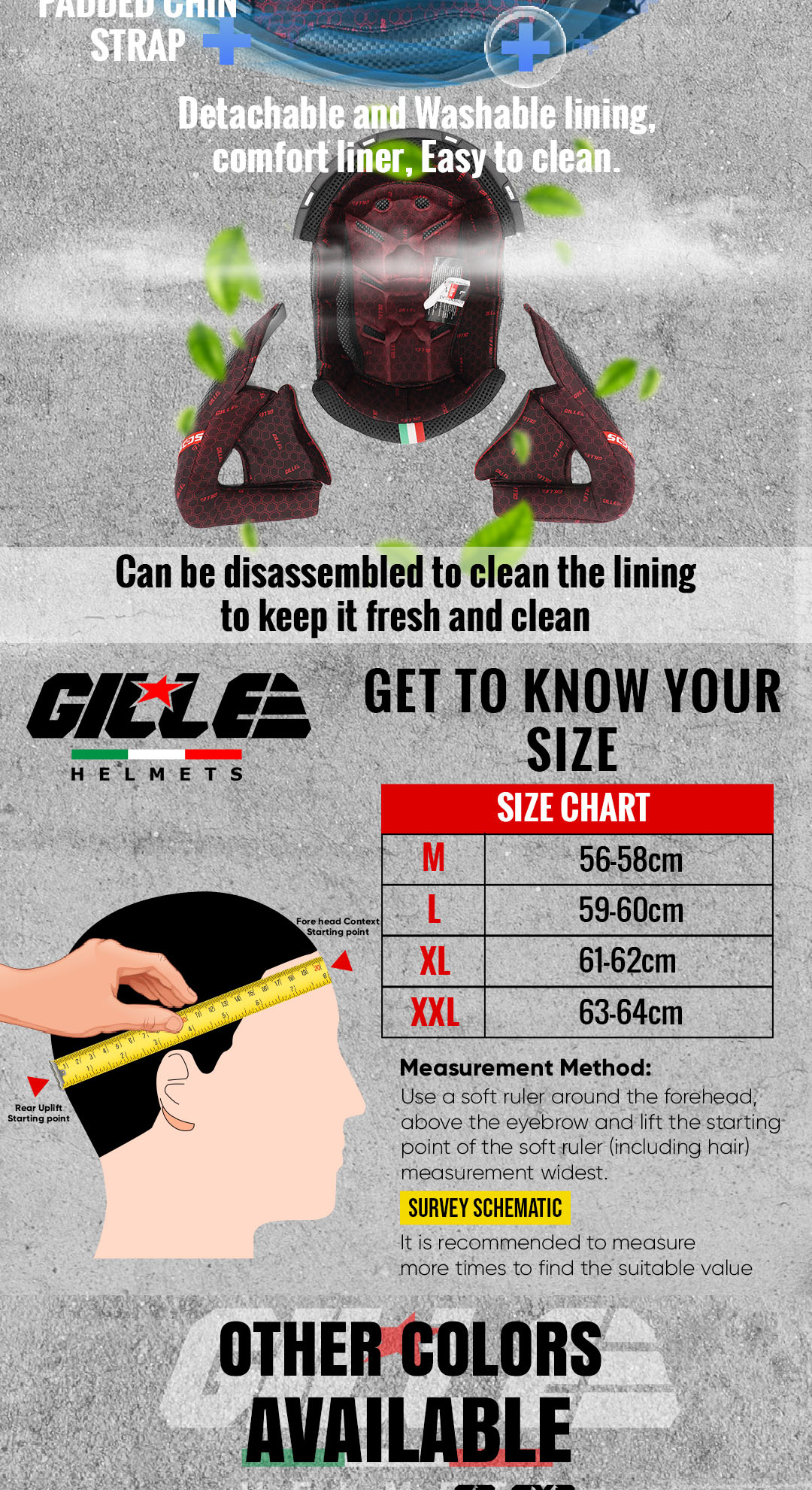 Gille Helmet SH-526 SP-GXR Modular Motorcycle Modular Helmet Dual Visor ...
