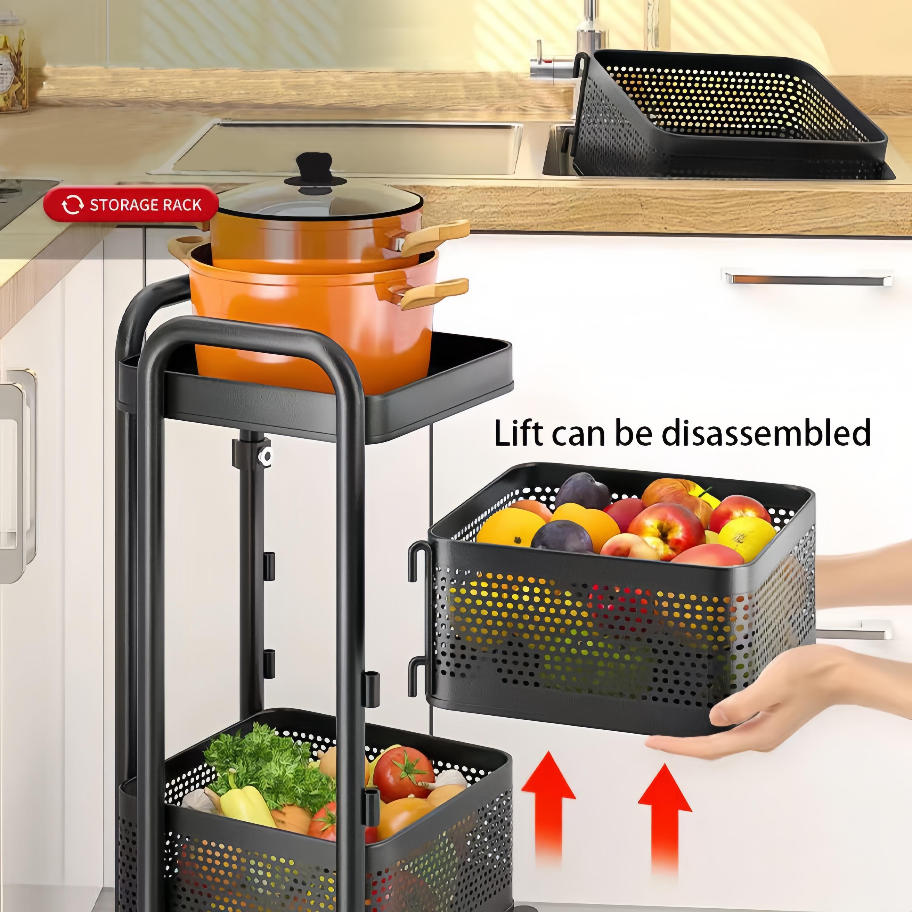 3-4-5 layer multifunctional removable rotating kitchen fruit and ...