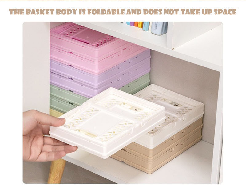 Creative Storage Box Korea Foldable Crate Tray Organize Desktop Rack ...