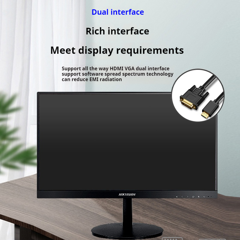 COD Hikvision 21.5 inch FHD Borderless Monitor Dual interface of HDMI ...