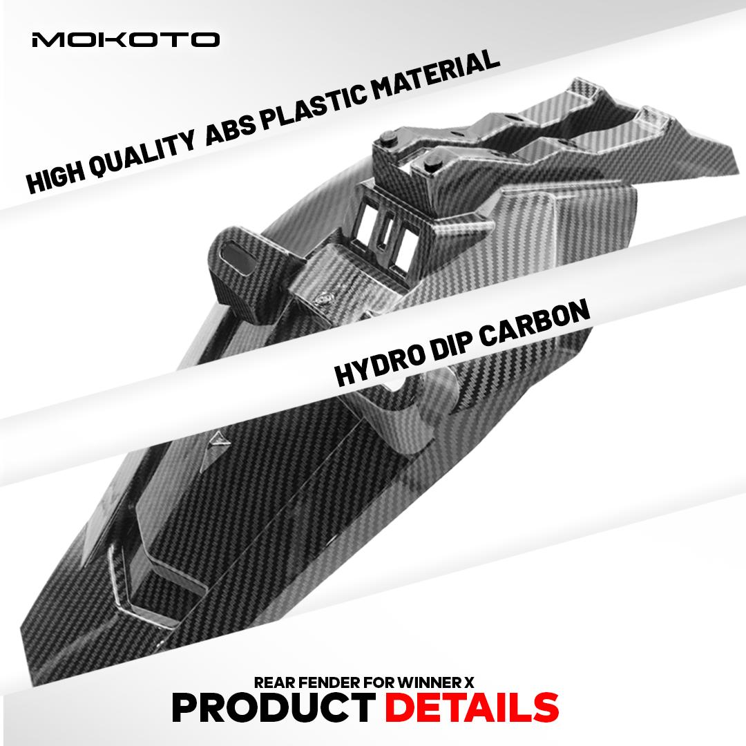 WINNER X 150 REAR FENDER GARNISH Z-10828 HYDRO DIP CARBON TAIL LIGHT ...