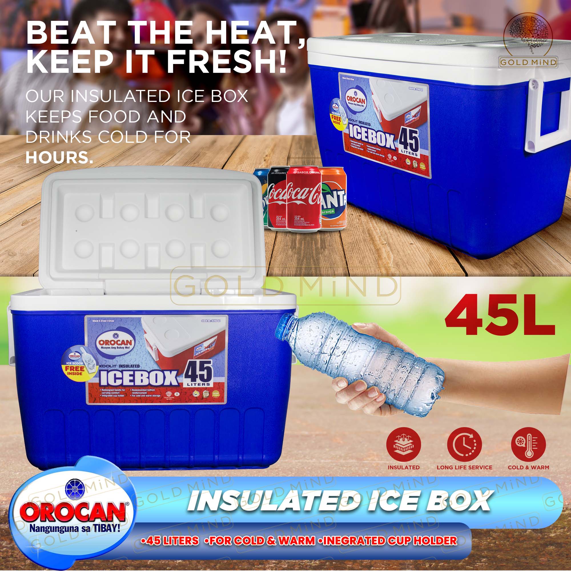 Orocan Icebox 45 & 30 Liters Insulated Ice Box | Shopee Philippines