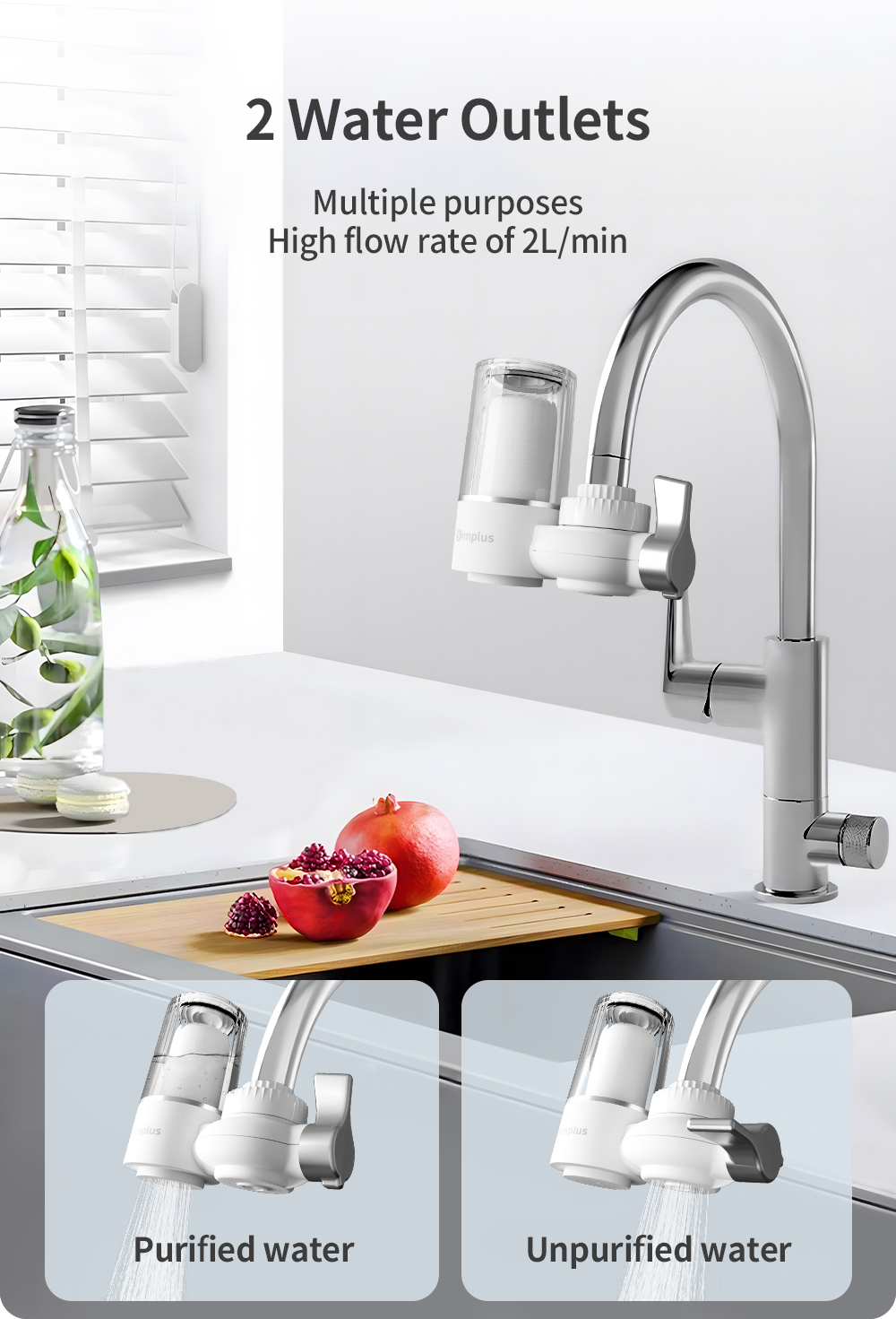 Simplus Water Purifier 7-Stage Filtration On Tap Water Purifier ...
