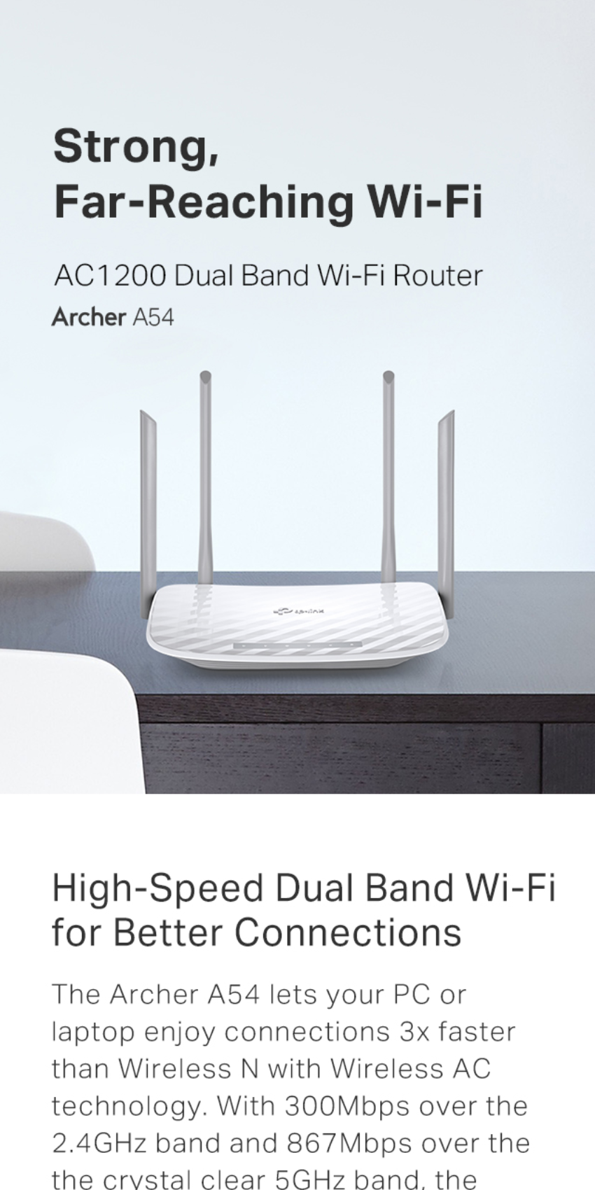 Routeur WiFi TP-Link Archer A5 (AC1200) pour professionnel
